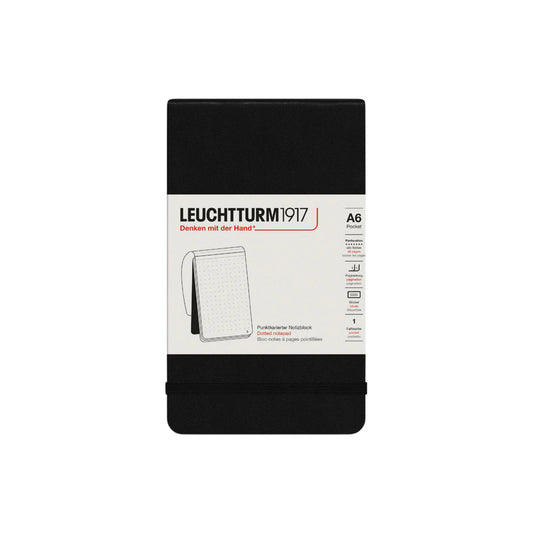 Leuchtturm 1917 Notepad A6 Dot Grid - Black