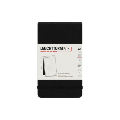 Leuchtturm 1917 Notepad A6 Dot Grid - Black