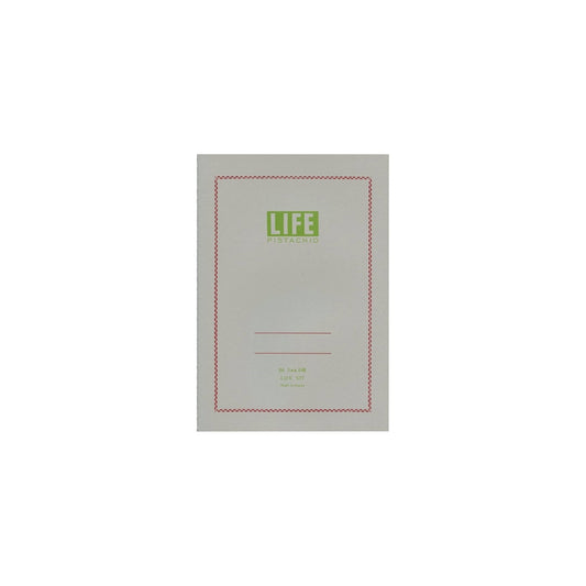 Life Stationery Vermilion Notebook B6 Grid - Pistachio