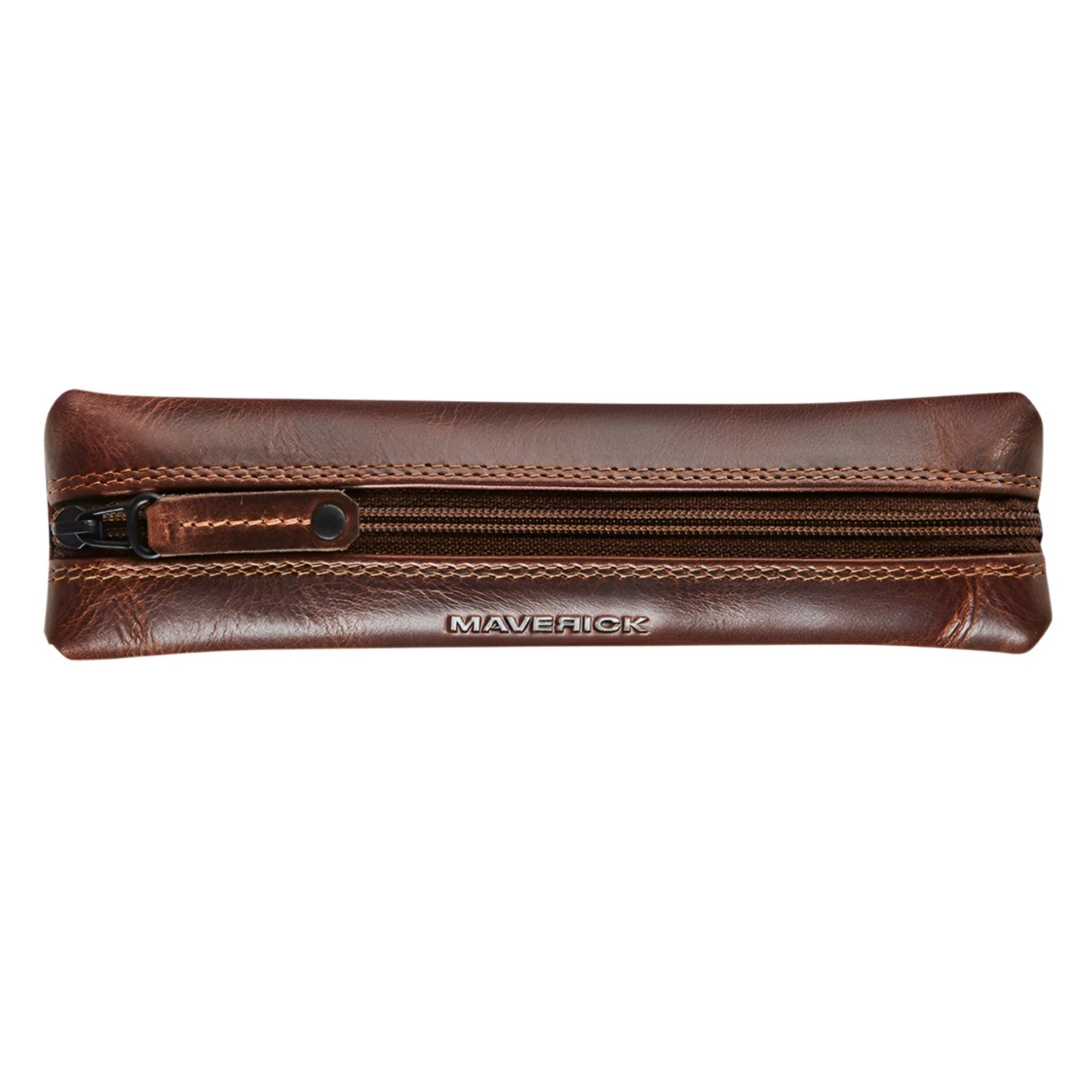 Maverick Leather Pencase - Flat