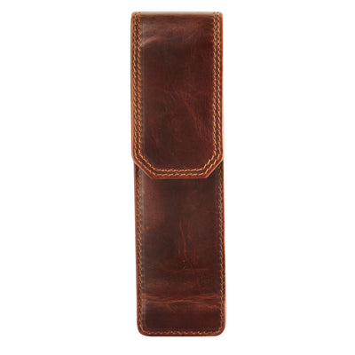 Maverick Leather Pencase - Two Pen