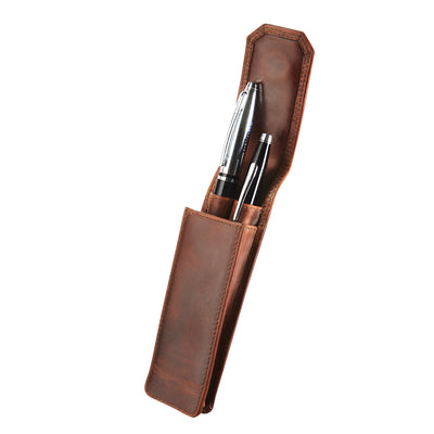 Maverick Leather Pencase - Two Pen