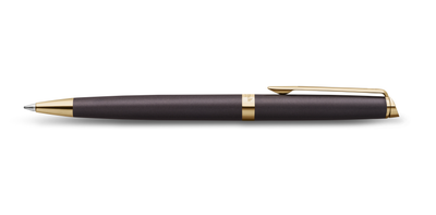 Waterman Hemisphere Metallic Ballpoint Pen - Black / Gold Trim - Special Edition