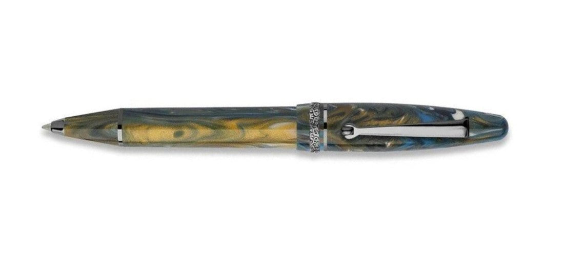 Maiora Golden Age Ballpoint Pen - Wind / Ruthenium Trim