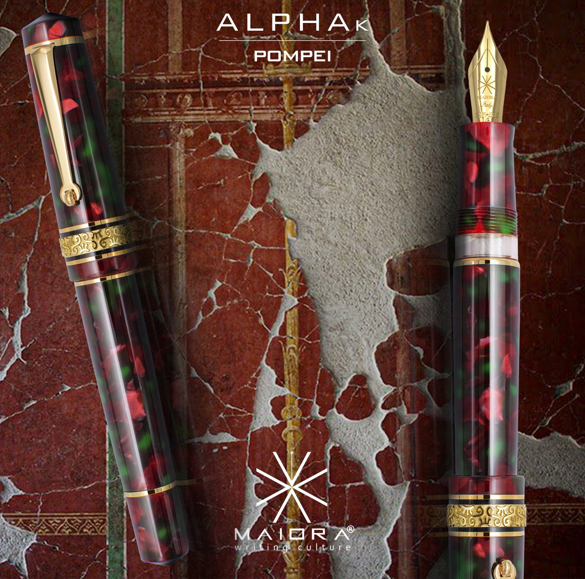 Maiora Alpha Fountain Pen - Pompeii