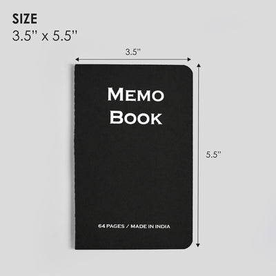 myPAPERCLIP Memo Book Notebook Pack A6 - Ruled