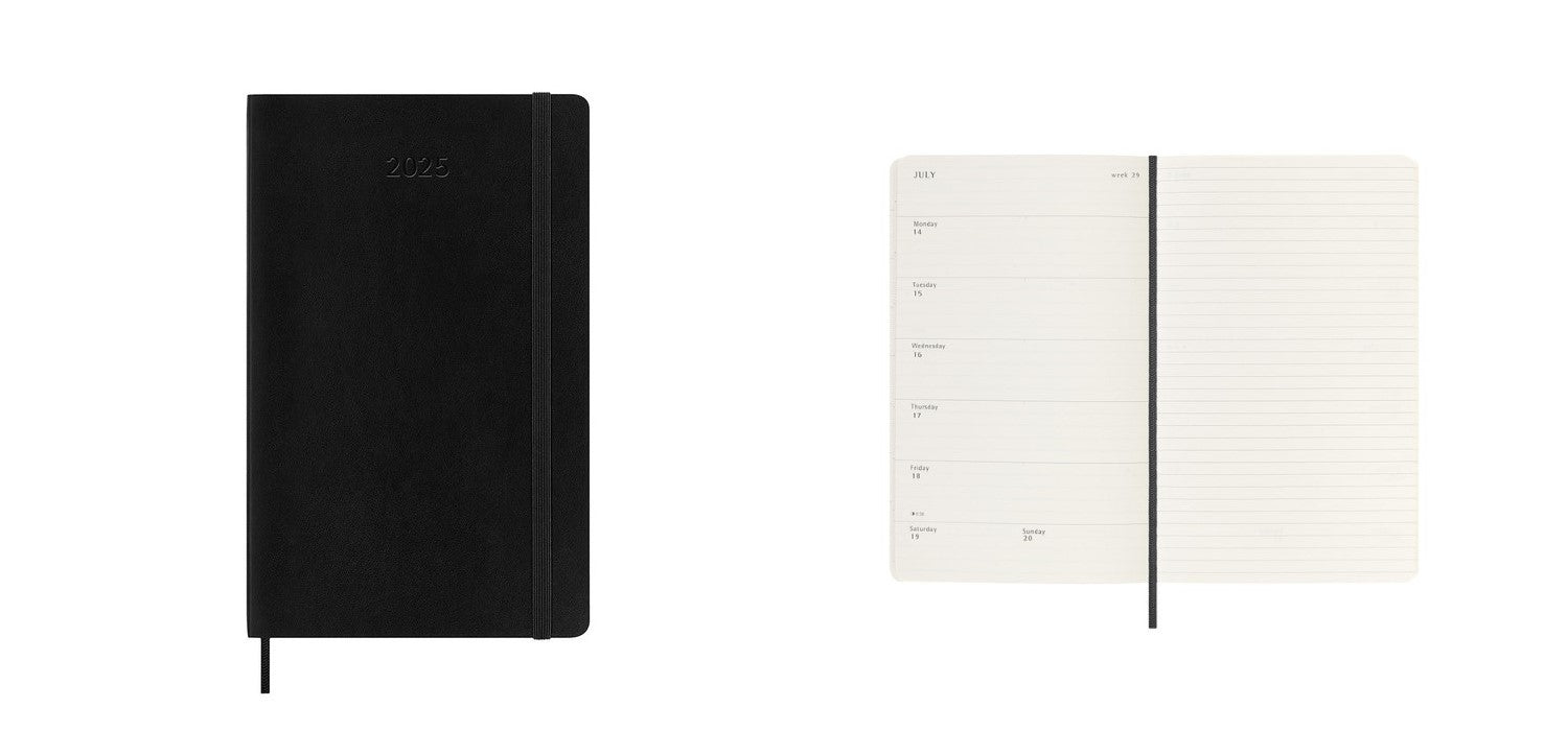 Moleskine Large 2025 Soft Cover Diary / Weekly Notebook - Black