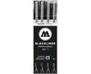 Molotow Blackliner Pigmnet Marker #1 Set of 4 - Black