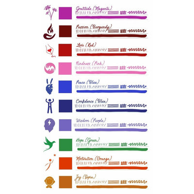 Monteverde Ink Bottle Gift Set (10 X 30ml) - Emotions