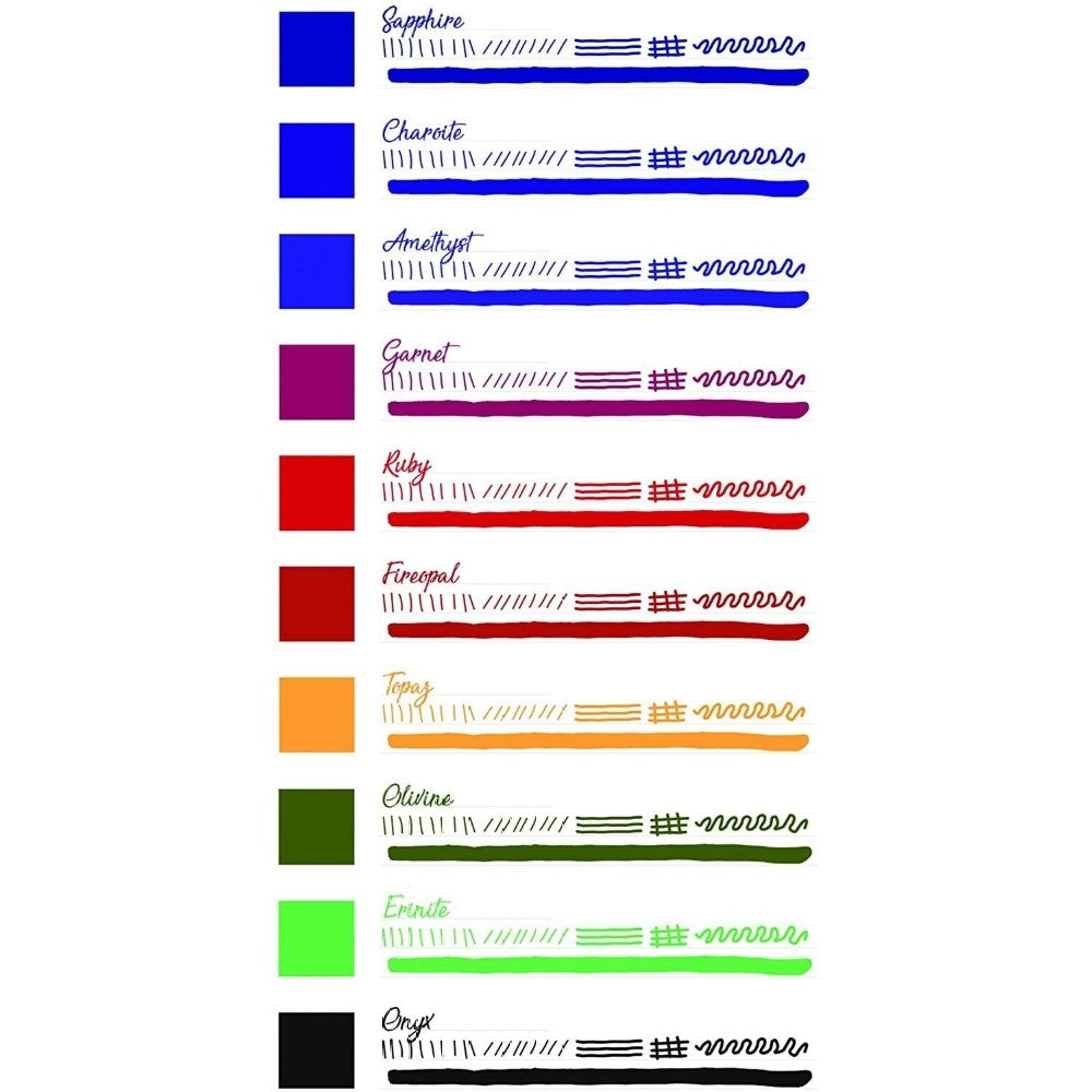 Monteverde Ink Bottle Gift Set (10 X 30ml) - Gemstone