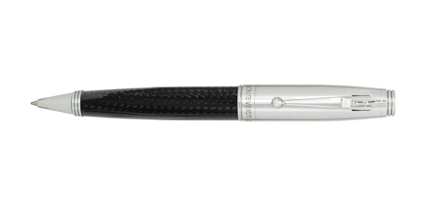 Monteverde Invincia Ballpoint Pen - Carbon & Chrome