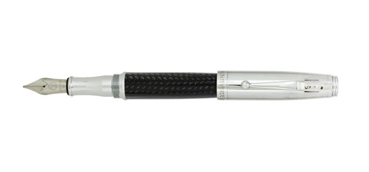 Monteverde Invincia Fountain Pen - Carbon & Chrome