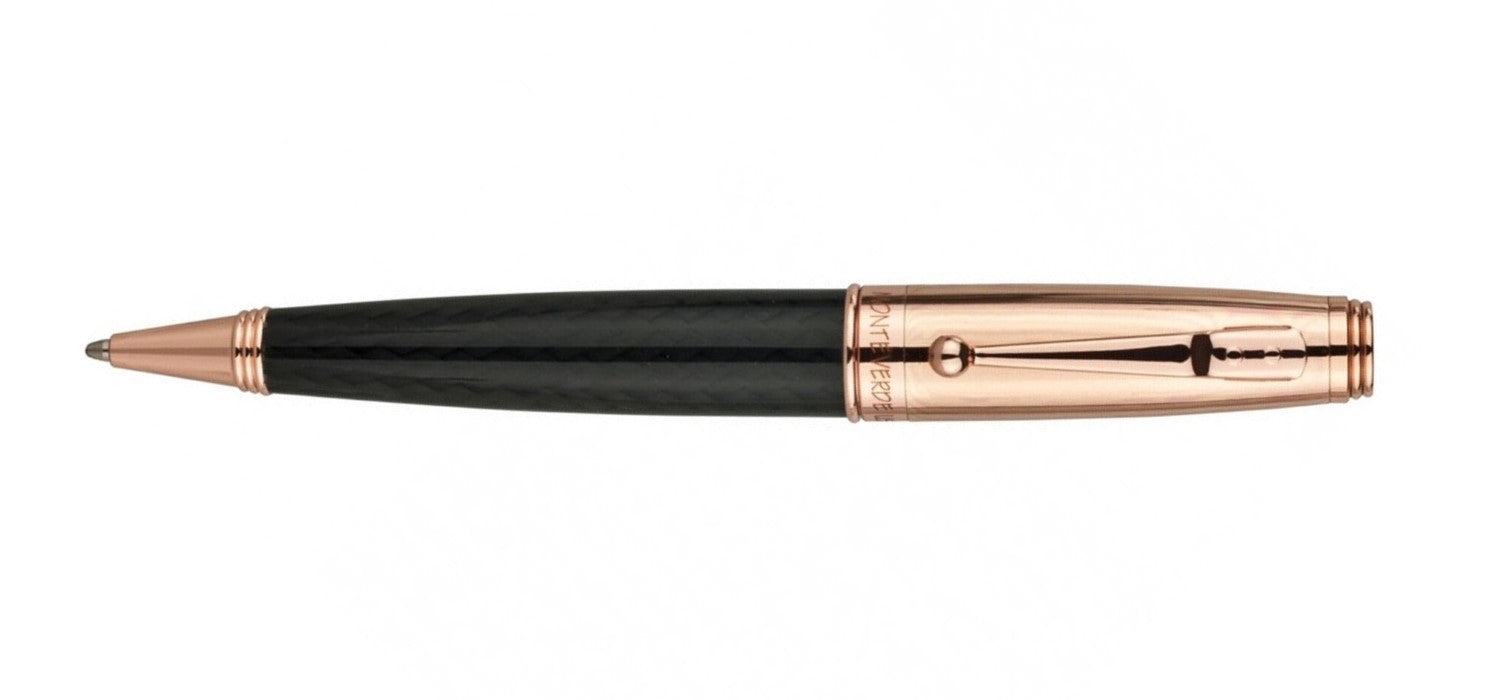 Monteverde Invincia Ballpoint Pen - Carbon & Rose Gold