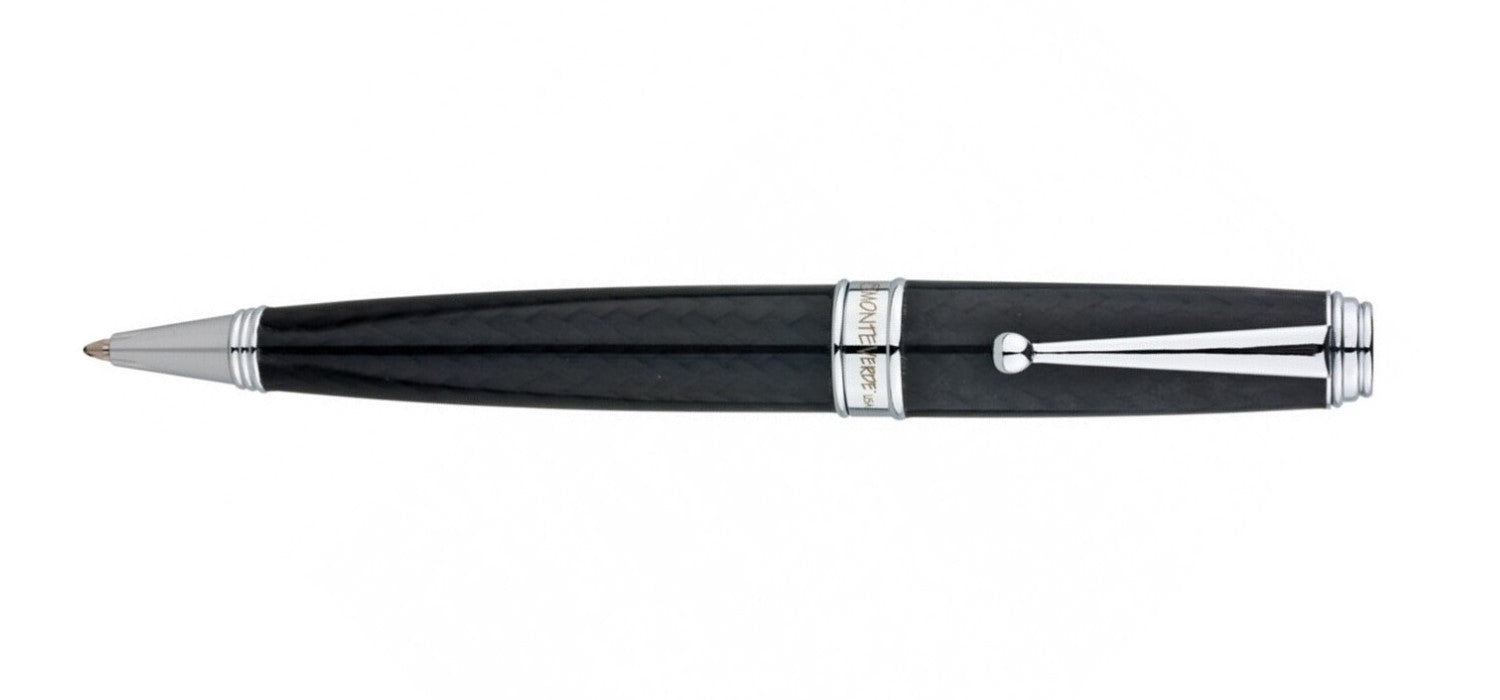 Monteverde Invincia Deluxe Ballpoint Pen - Carbon / Chrome Trim