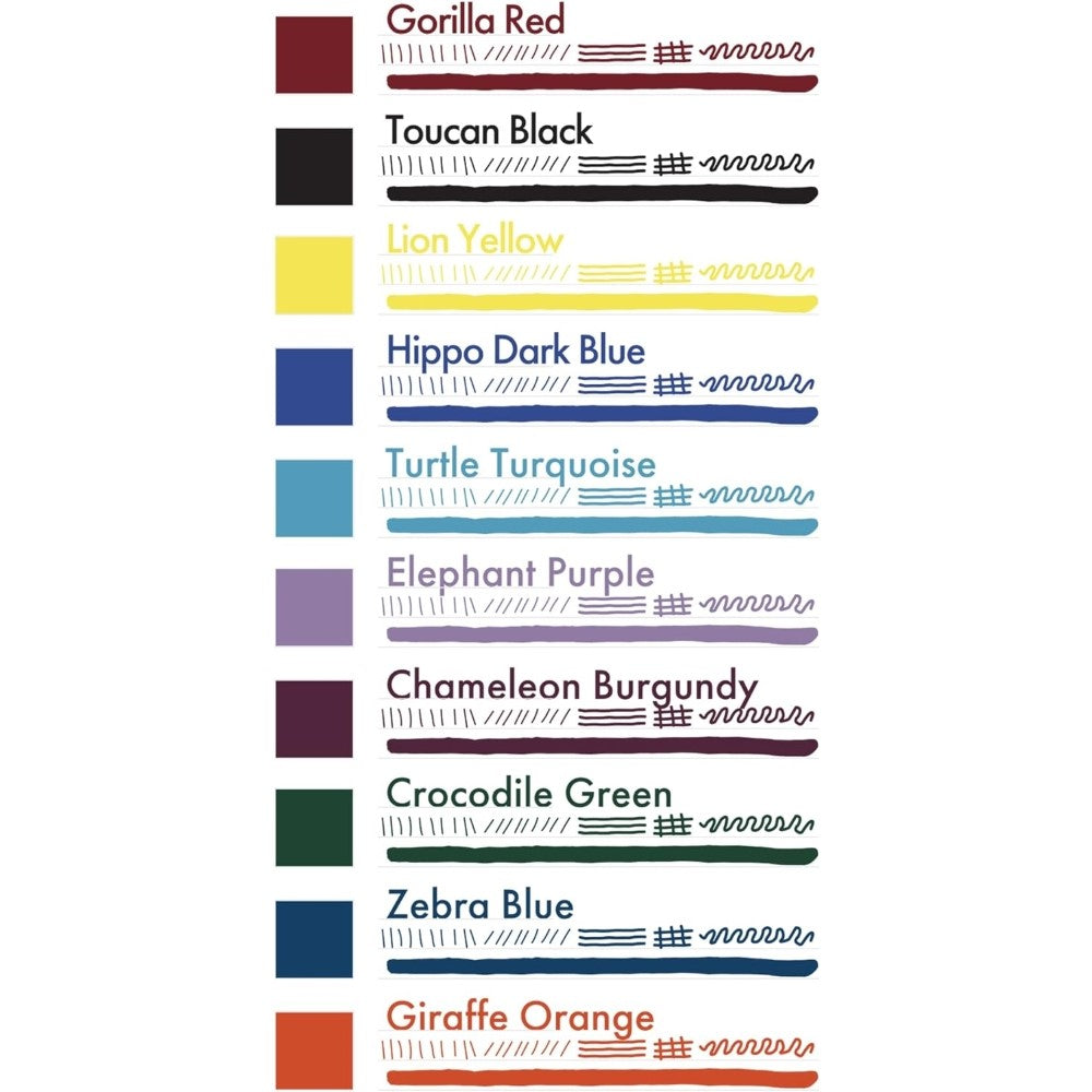 Monteverde Ink Bottle Gift Set (10 X 30ml) - Jungle