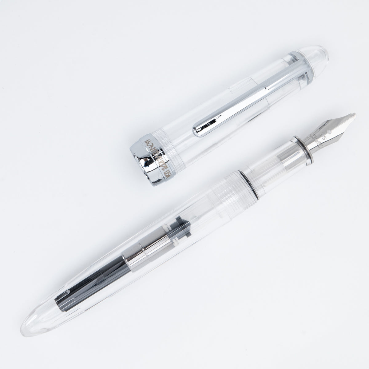 Monteverde Monza ID Calligraphy Fountain Pen Set - Clear