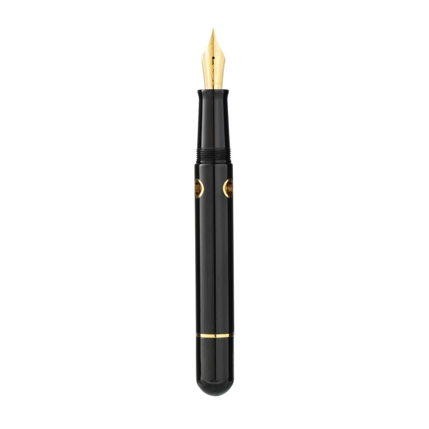 Nahvalur Nautilus Cephalopod Fountain Pen - Black / Gold Trim