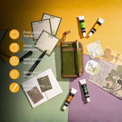 LOCHBY Mini Pocket Journal - Olive