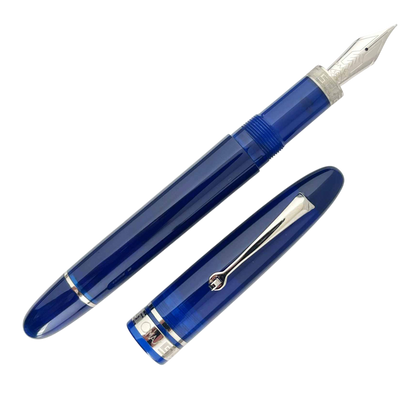 Omas Ogiva Fountain Pen - Blu / Silver Trim