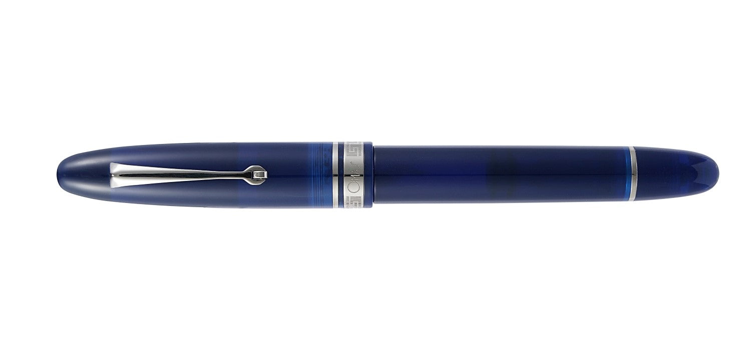 Omas Ogiva Fountain Pen - Blu / Silver Trim