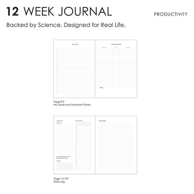 myPAPERCLIP 12 Week Productivity Journal A5