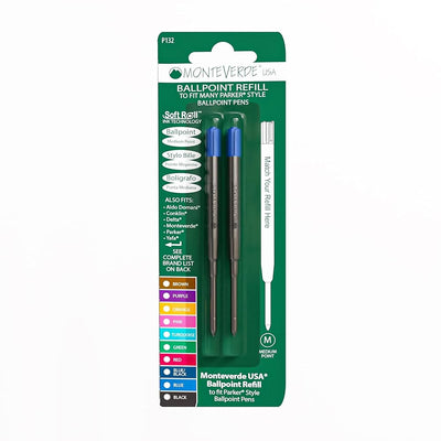 Monteverde G2 (Parker Style) Ballpoint Refill P13 - Pack
