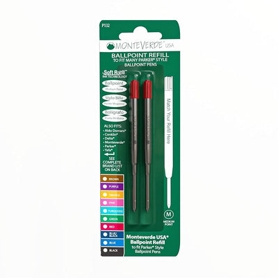 Monteverde G2 (Parker Style) Ballpoint Refill P13 - Pack