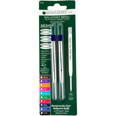 Monteverde G2 (Parker Style) Ballpoint Refill P13 - Pack