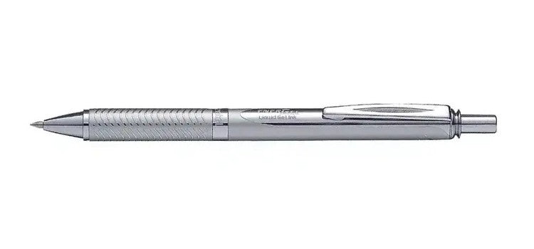 Pentel Sterling EnerGel Gel Pen - Silver