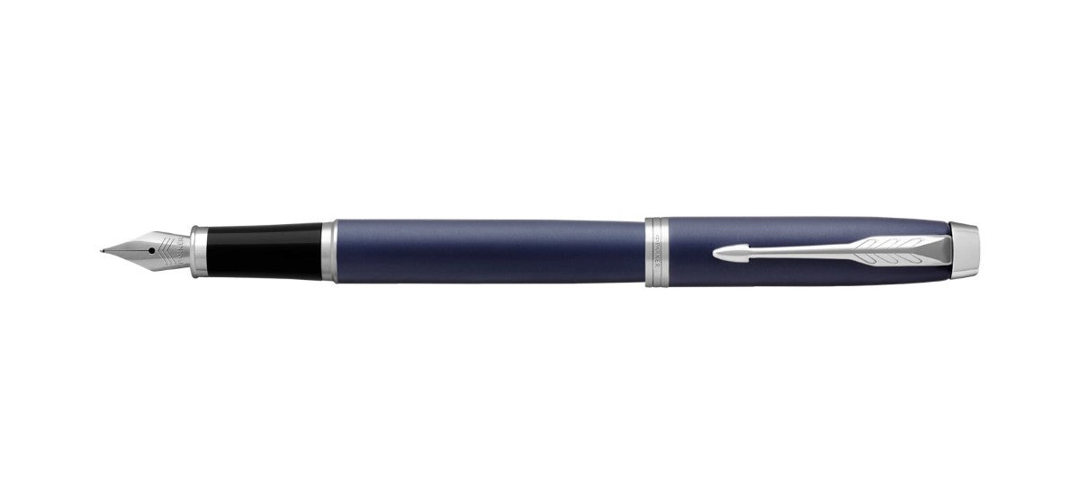 Parker IM Fountain Pen - Matte Blue / Chrome Trim