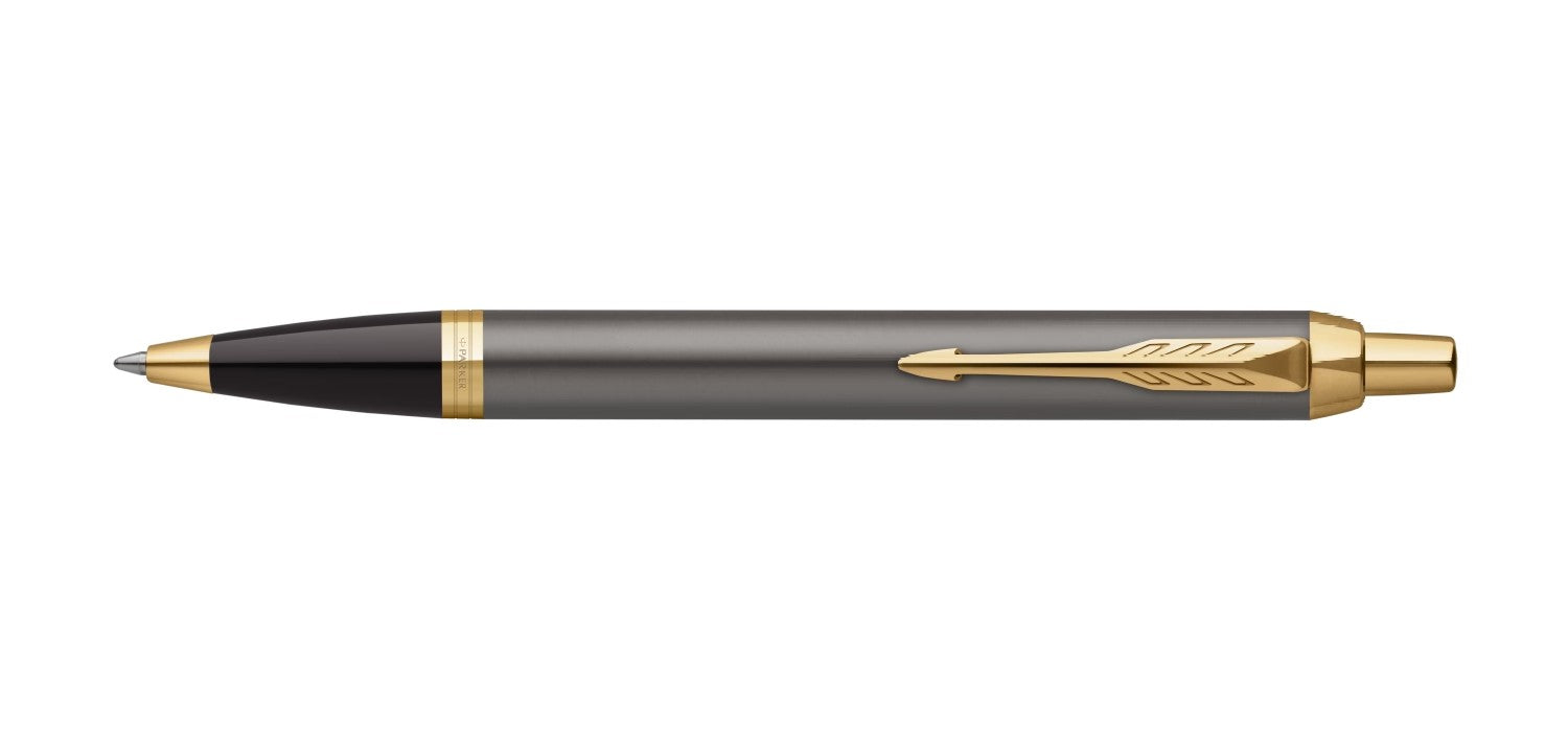 Parker IM Ballpoint Pen - Grey  / Gold Trim