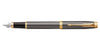 Parker IM Grey Gold Trim Fountain Pen Medium