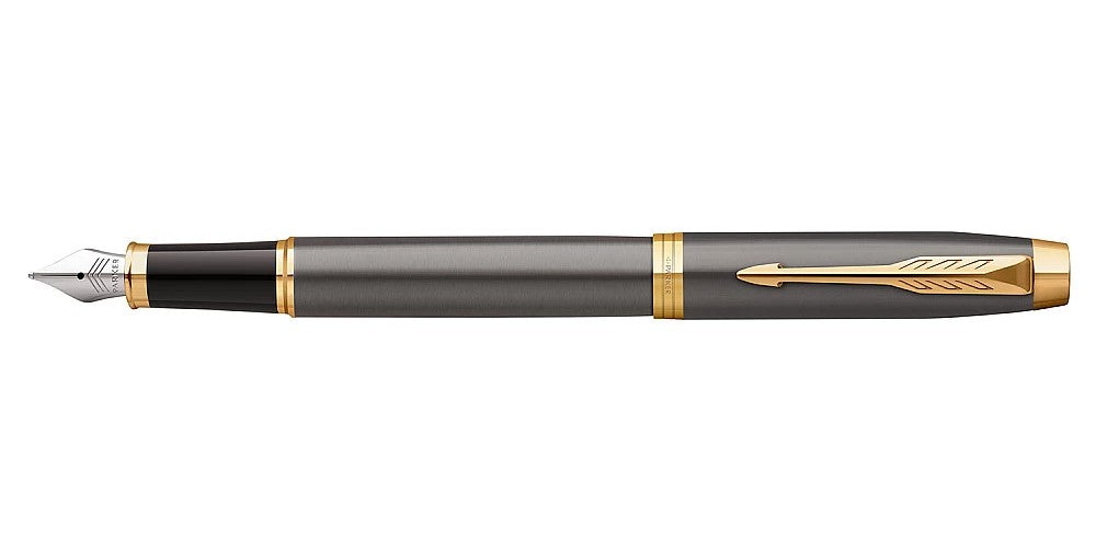 Parker IM Fountain Pen - Grey / Gold Trim