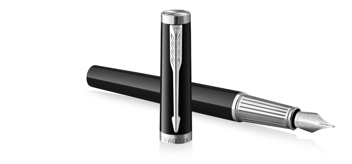 Parker Ingenuity Fountain Pen - Black Lacquer / Palladium Trim