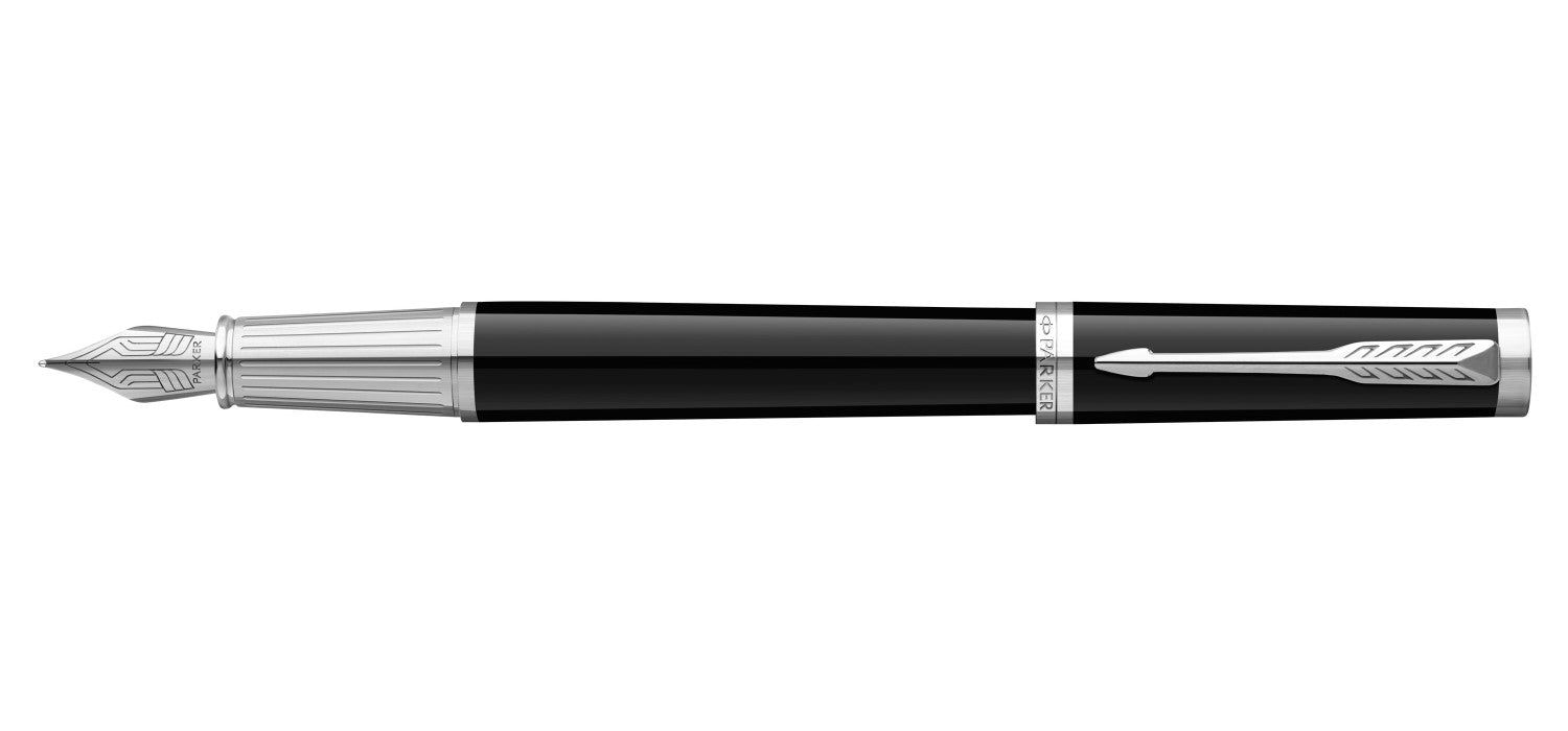 Parker Ingenuity Fountain Pen - Black Lacquer / Palladium Trim