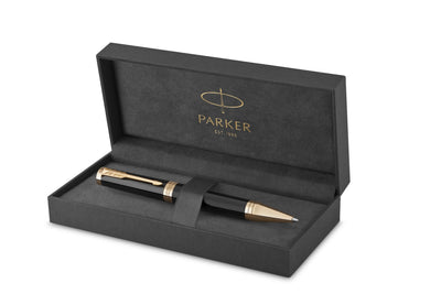 Parker Ingenuity Ballpoint Pen - Black Lacquer / Gold Trim