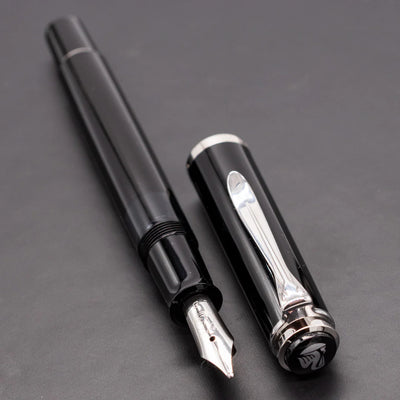 Pelikan Classic M 205 Fountain Pen - Black / Silver Trim