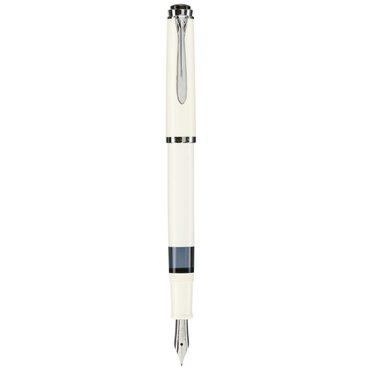 Pelikan Classic M 205 Fountain Pen - White / Silver Trim