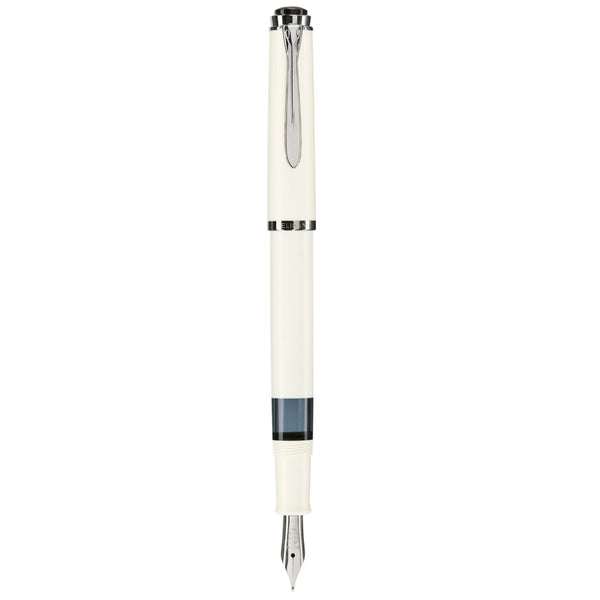 Pelikan Classic M 205 Fountain Pen - White / Silver Trim - Pen City