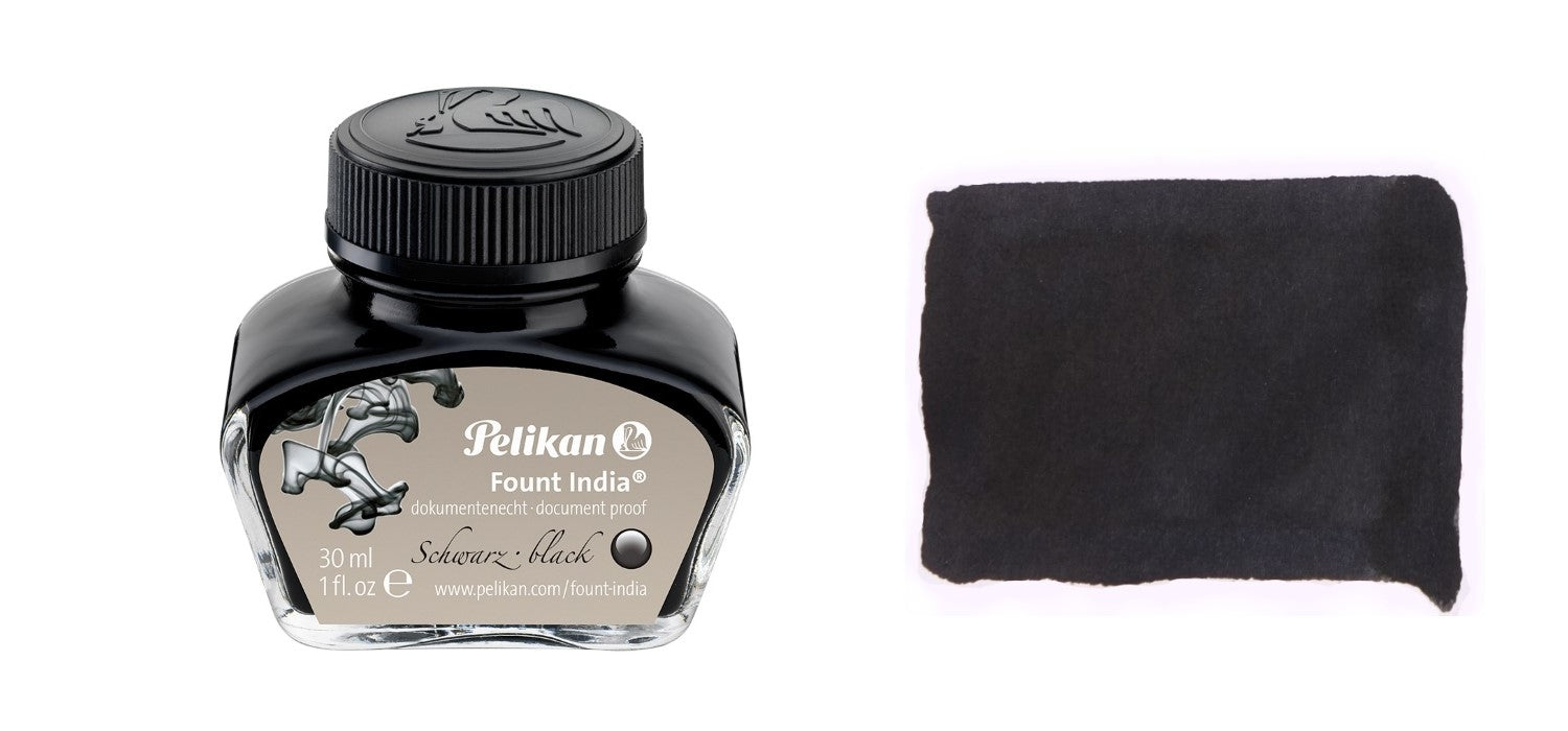 Pelikan 4001 Fount India Ink Bottle 30ml Black - Main Image