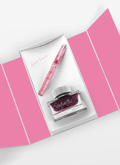 Pelikan Classic 205 Fountain Pen & Ink Set - Rose Quartz - Special Edition