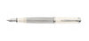 Pelikan Souveran M 405 Fountain Pen - White & Silver / Silver Trim - Special Edition