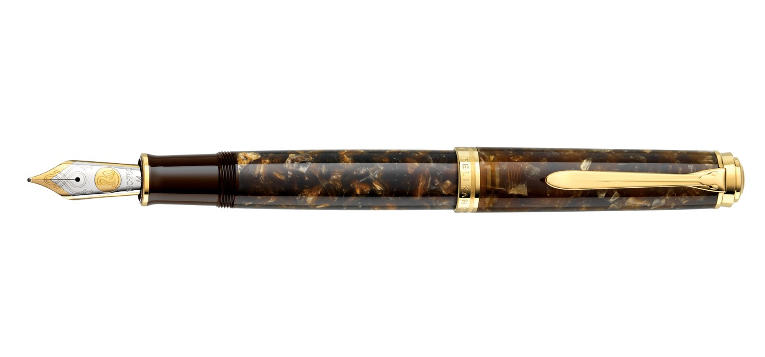 Pelikan M 1000 Souveran Fountain Pen - Renaissance Brown - Special Edition