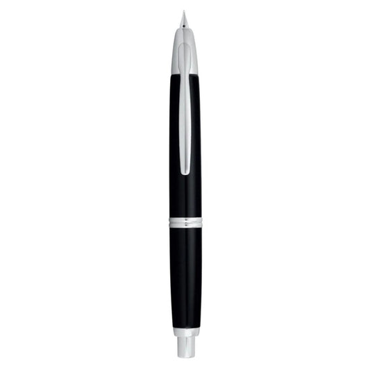 Pilot Capless Fountain Pen - Black / Silver Trim