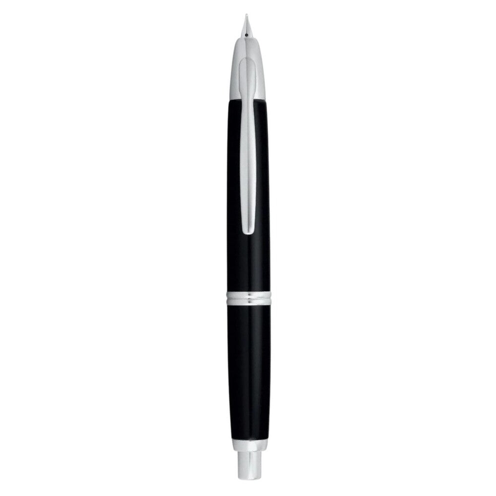 Pilot Capless Fountain Pen - Black / Silver Trim