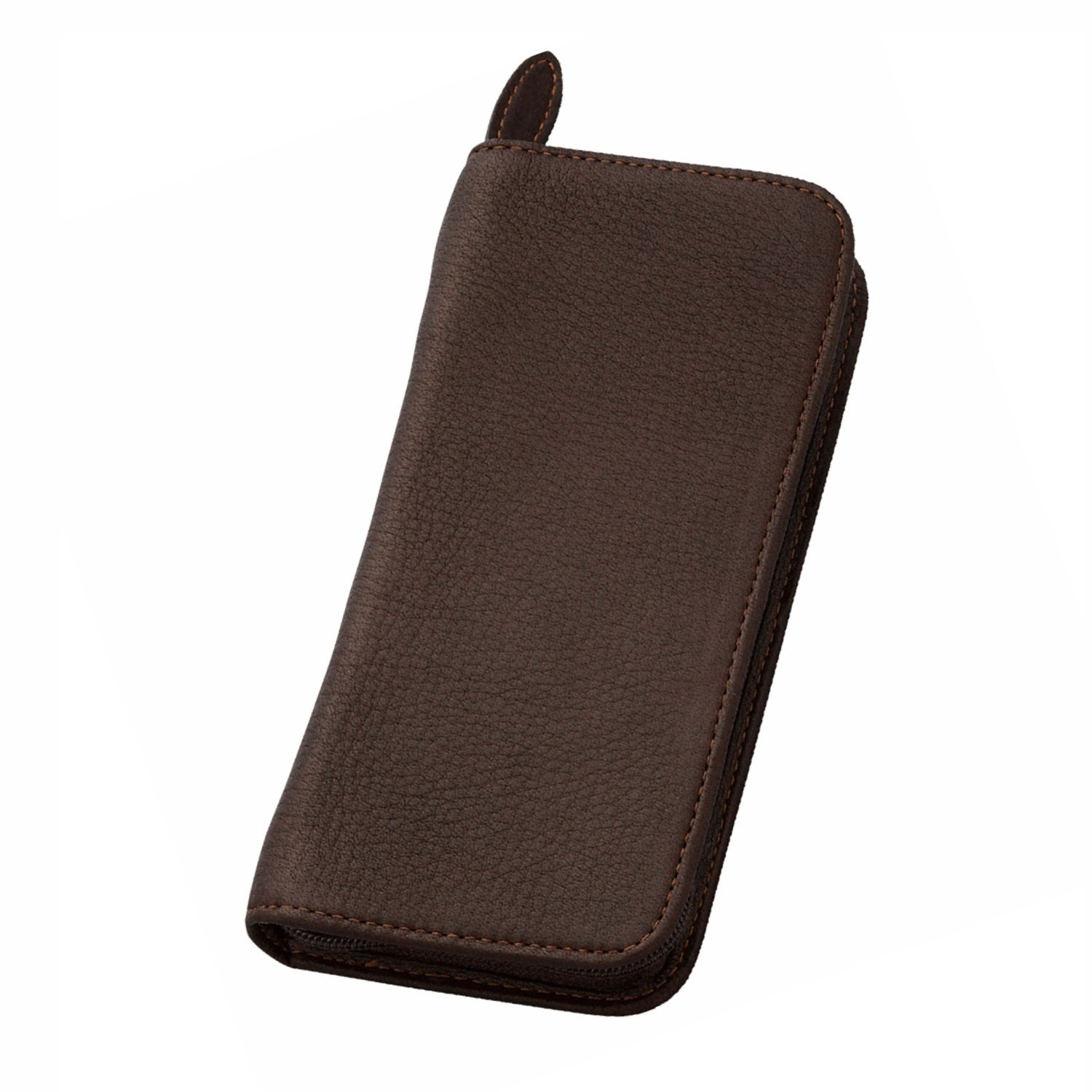 Pilot Pensemble Leather Three Pen Case - Dark Brown