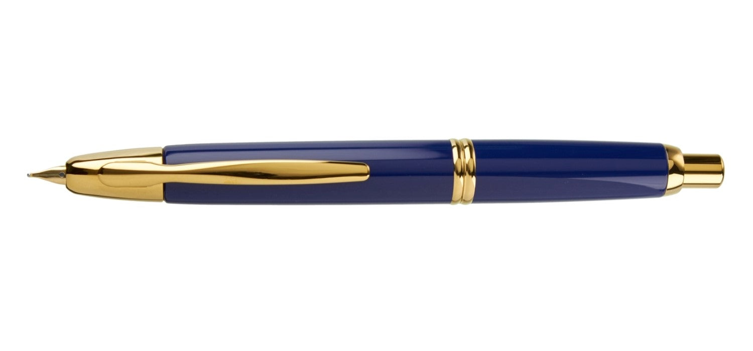 Pilot Capless Fountain Pen - Blue / Gold Trim