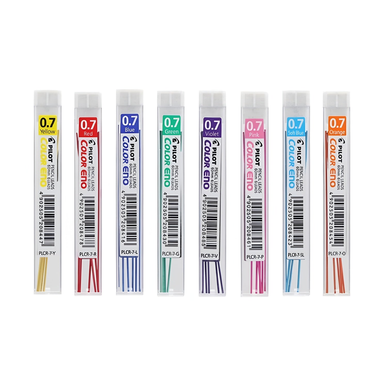 Pilot Color Eno Leads 0.7mm Pack of 6 - Assorted Colours