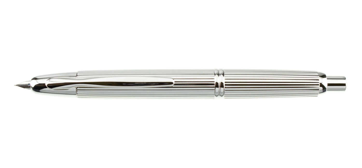 Pilot Capless Stripe Fountain Pen - Rhodium