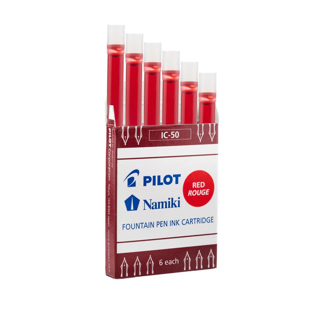 Pilot IC-50 Ink Cartridges Pack of 6 - Assorted Colours